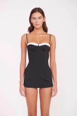 MAEVE SWIM DRESS | BLACK WHITE