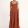 WELLS MAXI DRESS | TAN -MAUMAU Clothing Shop Maxi Wells Dress Tan 002 edit web
