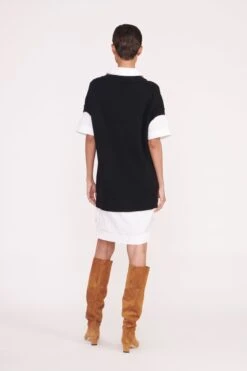BRIDGET DRESS | BLACK WHITE -MAUMAU Clothing Shop Pre Fall 010 00287 web