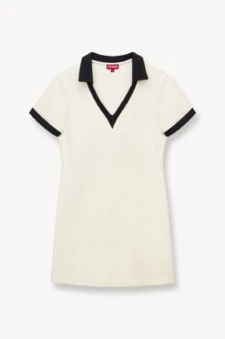 VOLLEY DRESS | IVORY BLACK -MAUMAU Clothing Shop STAUD VOLLEY DRESS IVORY SUPF 23 ECOM 1